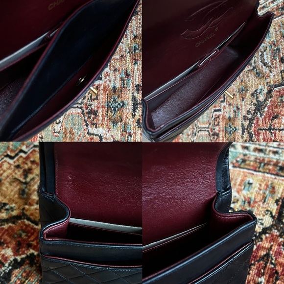 SOLD**Chanel Classic Vintage Medium Black Double Flap Bag - Picture 9 of 10